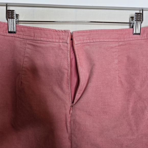 J. Crew Womens Pink Corduroy Knee Length Skirt Size 10 - Picture 5 of 7